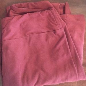 Maroon LuLaRoe OS Leggings